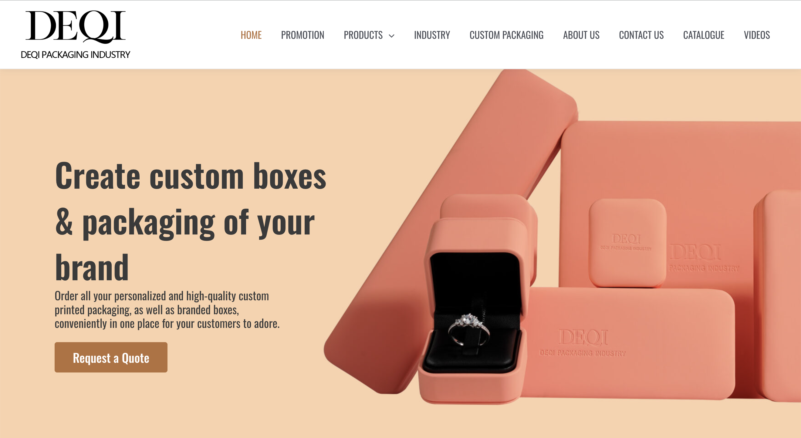 5. Deqi Packaging – Luxury Paper Jewelry Boxes with Broad Category Range