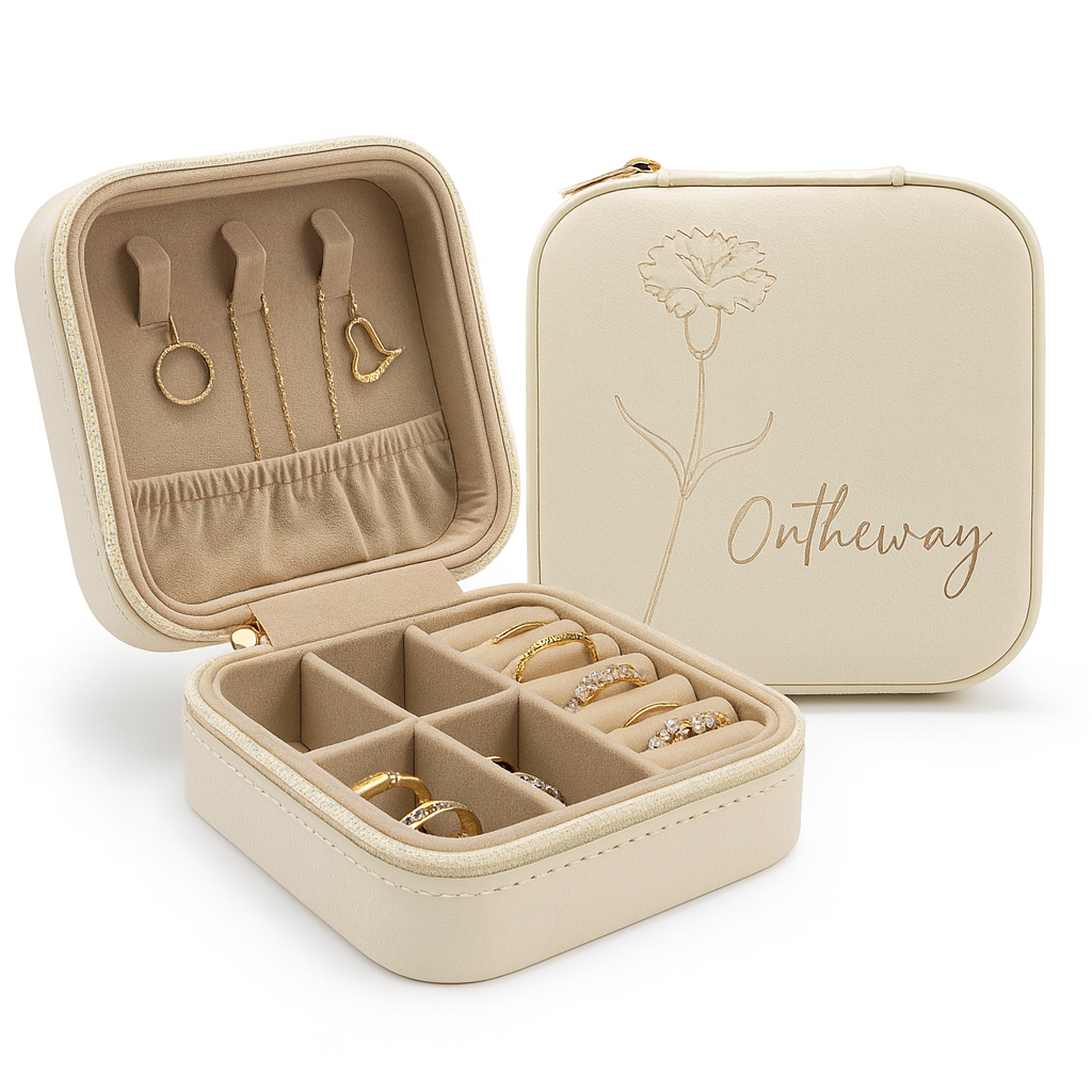 Apply a small amount of leather care solution to the Leather Jewelry Box regularly to keep the leather soft and shiny.