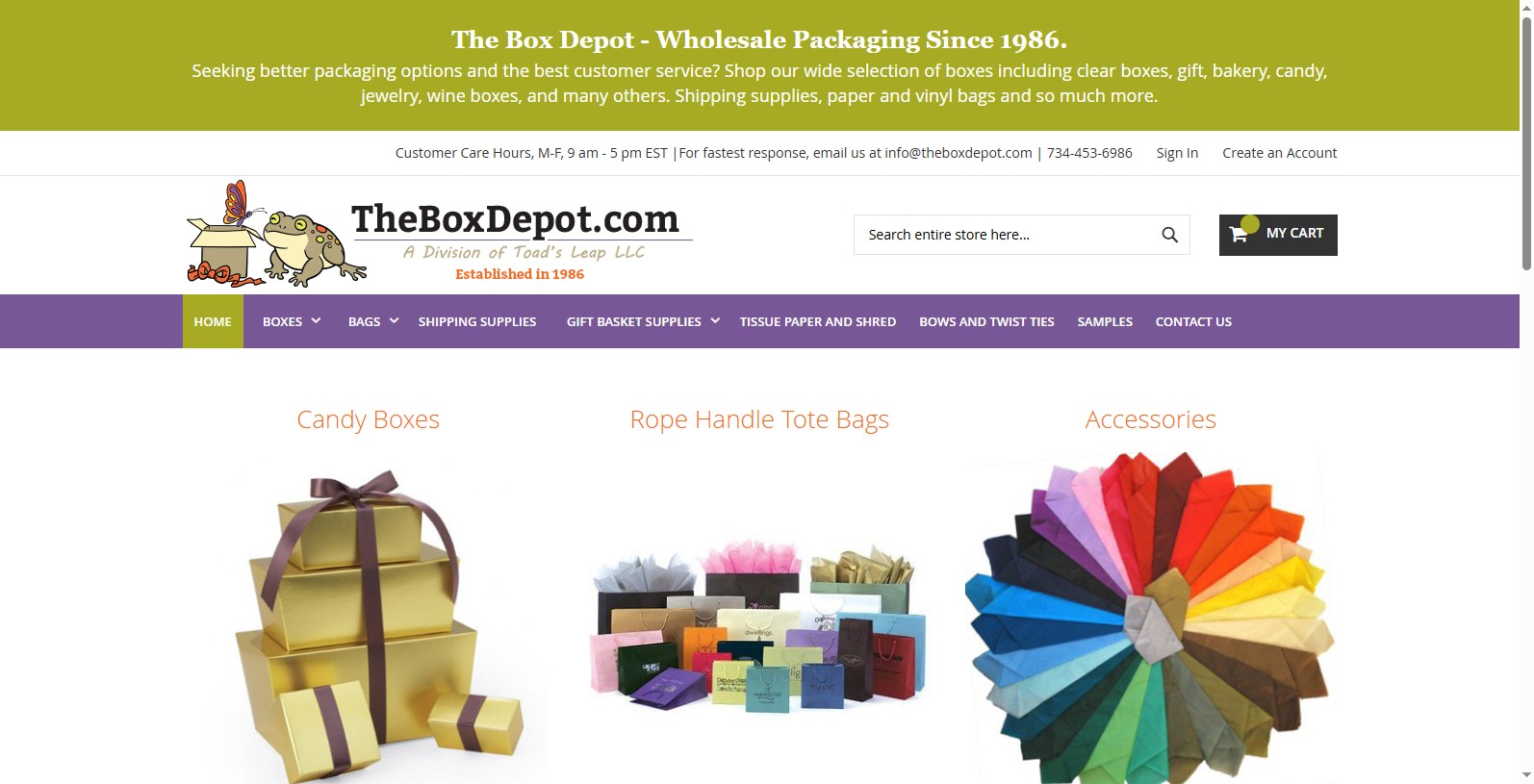 The Box Depot is a us based wholesale packaging supplier with a wide range of box styles, from retail to food, apparel and gift boxes.