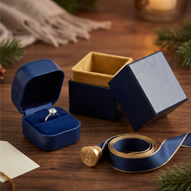 Premium Metal Jewelry Presentation Box