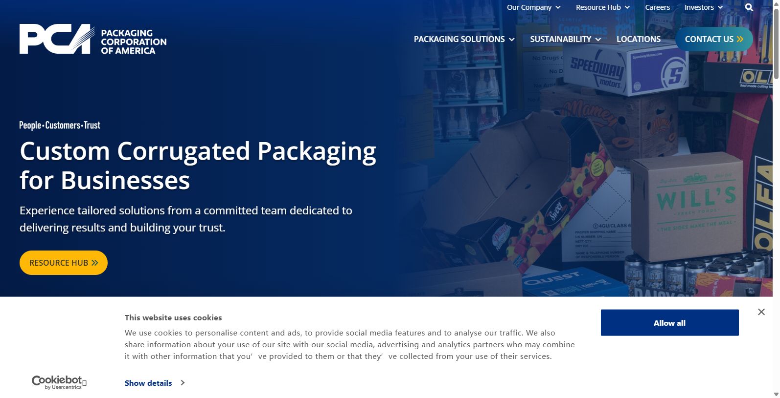 Packaging Corporation of America(PCA) is a well known name in the industry of boxes, founded in 1867, serving this industry since over a decade with dedication and quality.