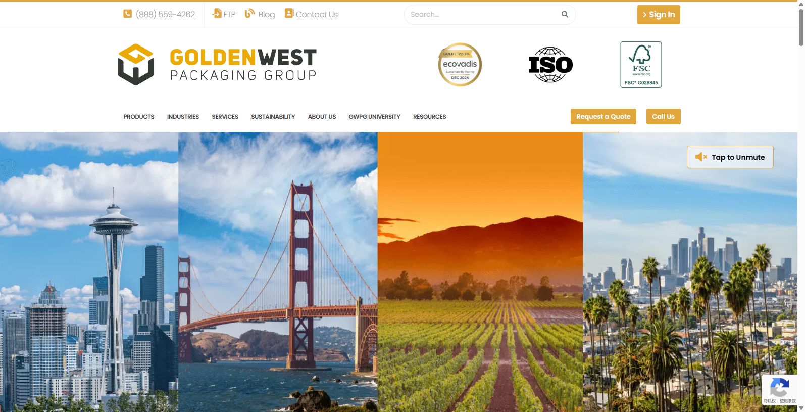 Based in the US; Golden West Packaging Group at 15250 Don Julian Rd, City of Industry, CA 91745, is a company that has been the leader in packaging for decades.