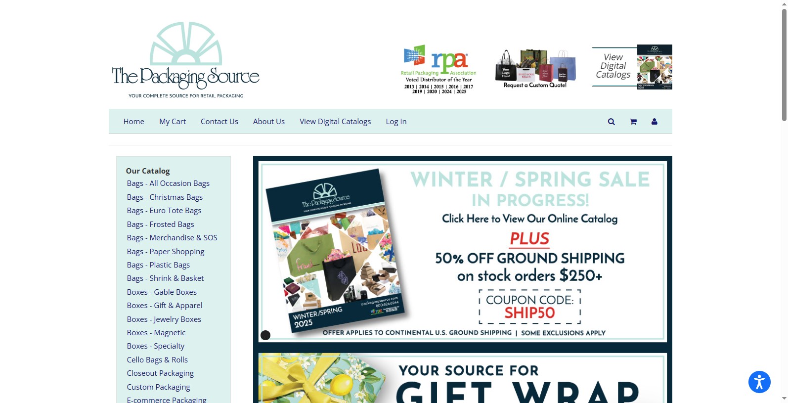 Located in Georgia and serving the east of USA, Packaging Source is well known for being a wholesale packaging supplier.