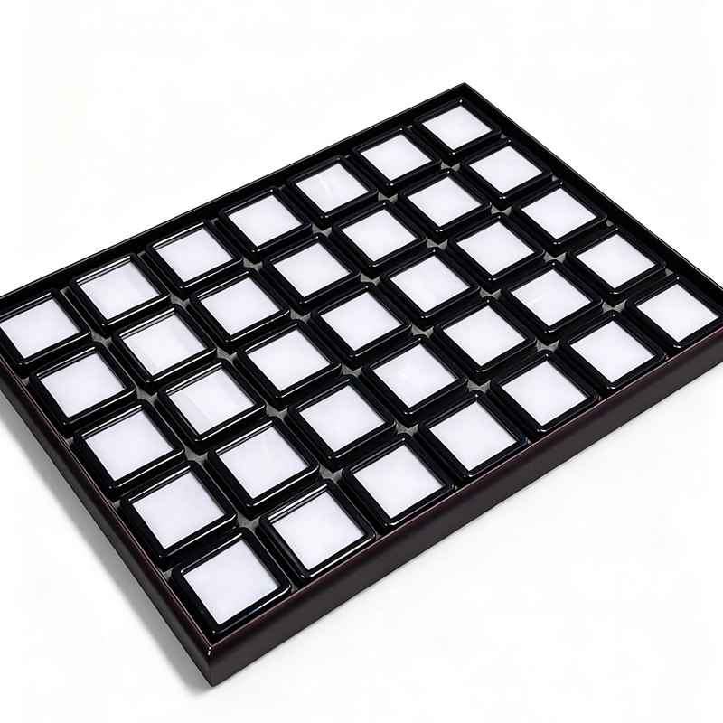 Clear Gemstone Display Box Set