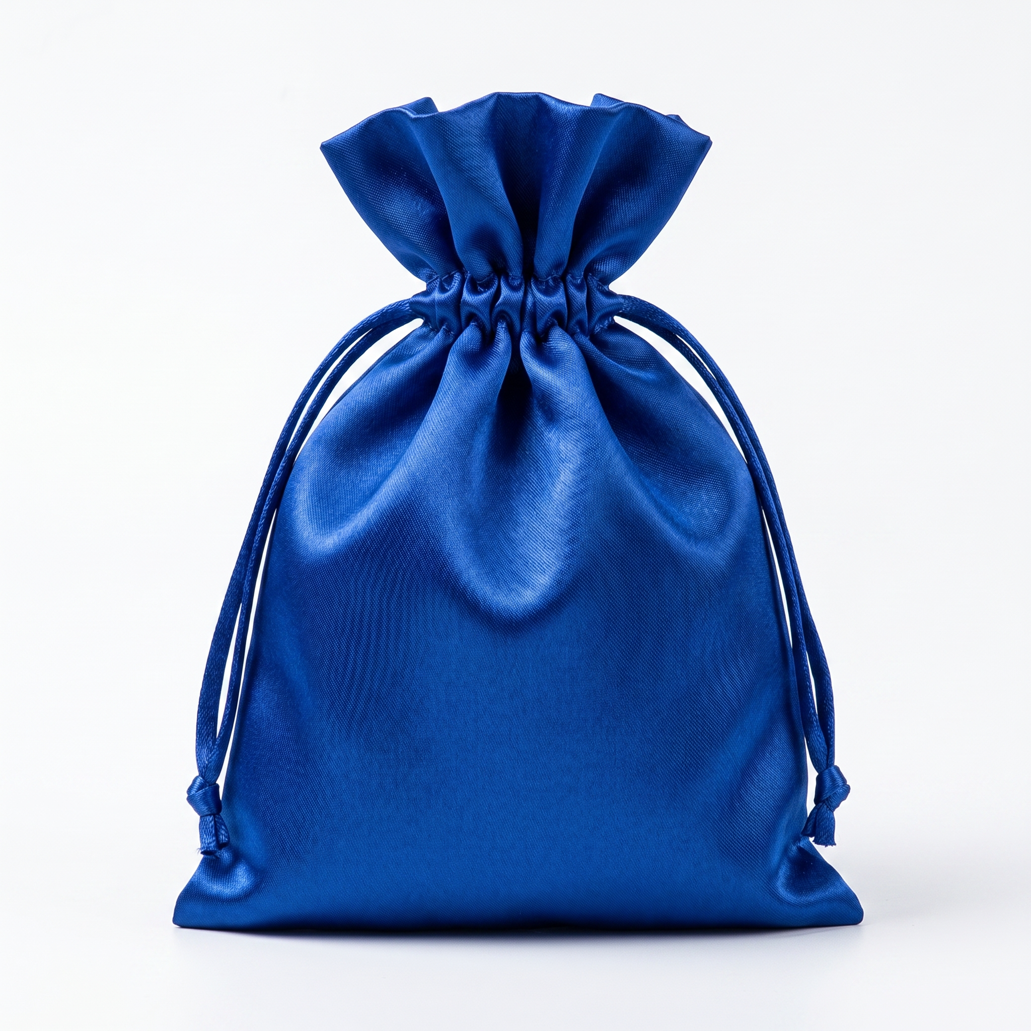 Custom Satin Jewelry Royal Blue Pouch