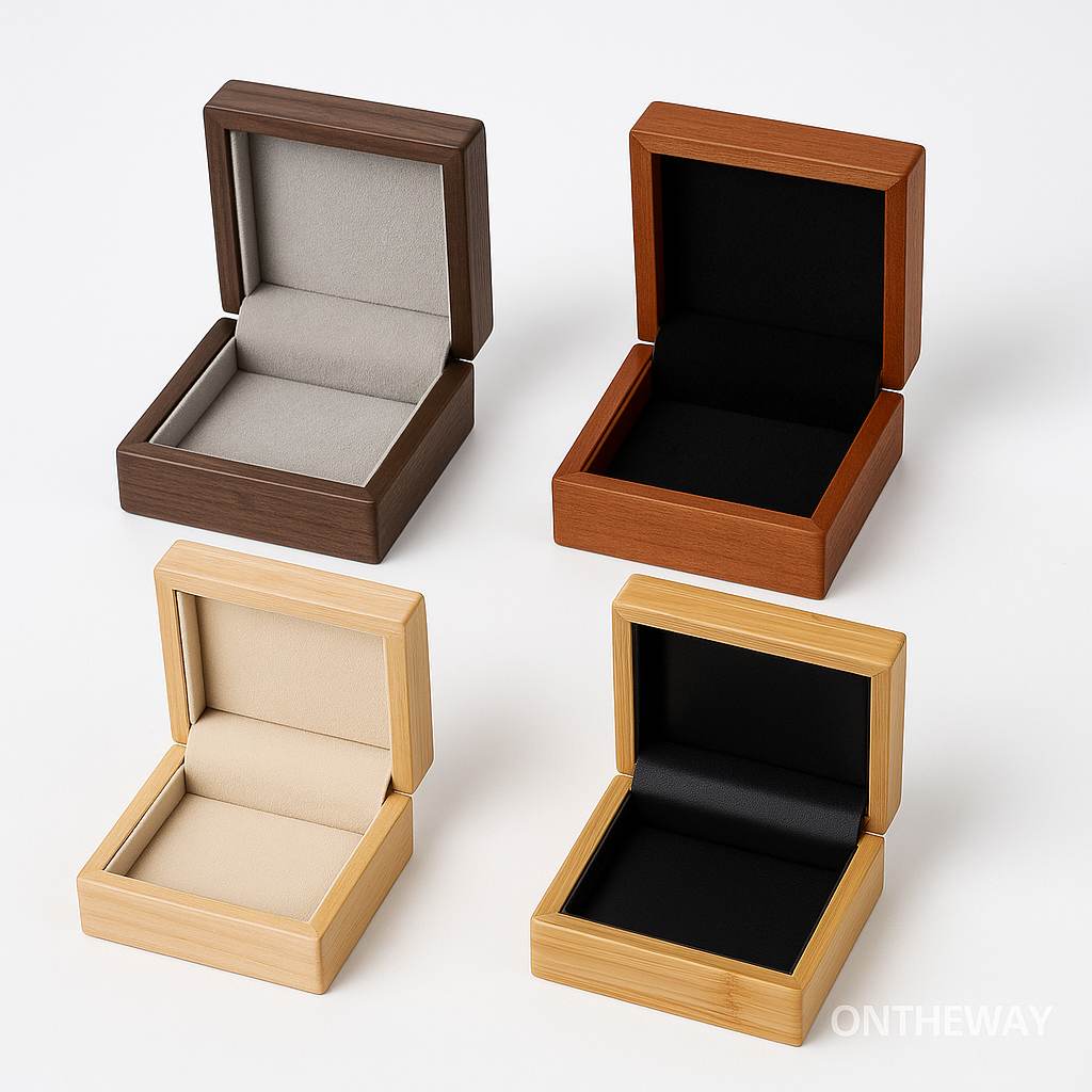 Custom Wooden Jewelry Boxes with Mixed Interior Linings