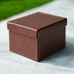 Custom leather jewelry boxes wholesale with logo branding