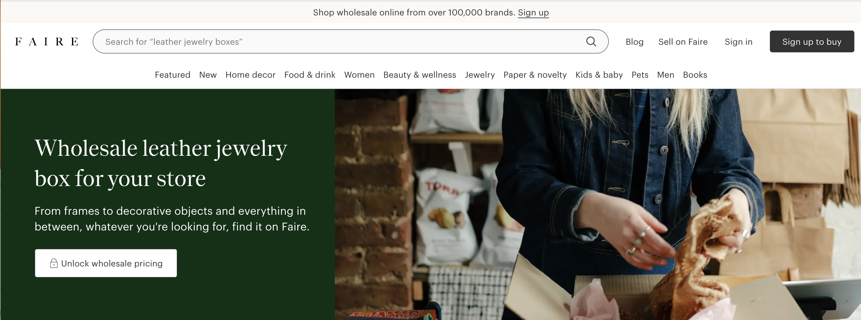 Faire – Marketplace for Wholesale Leather Jewelry Boxes