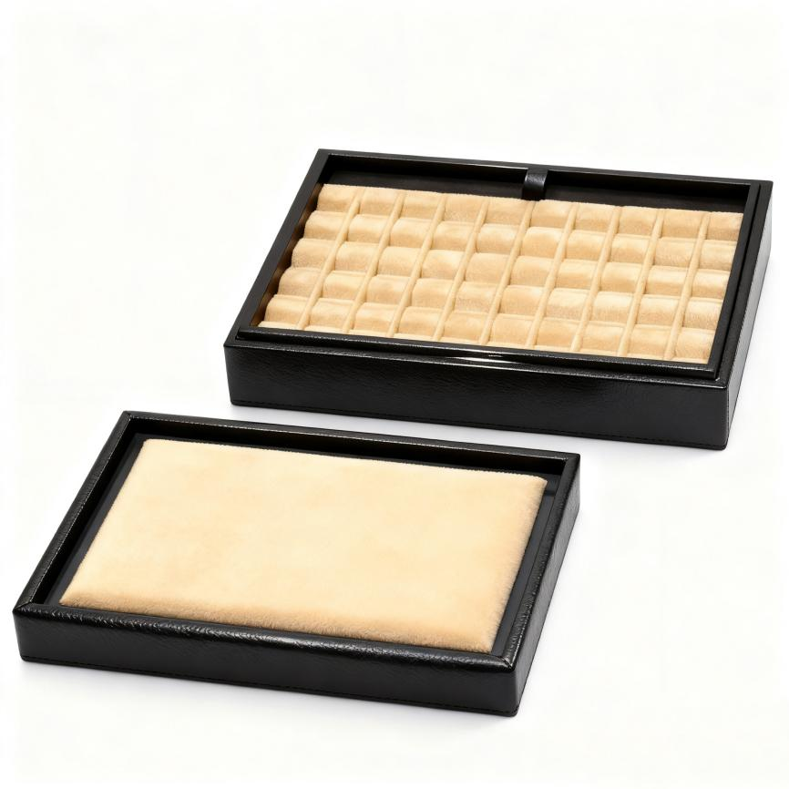 Collectible storage and display boxes, suitable for gem galleries, mining companies, or discerning collectors.