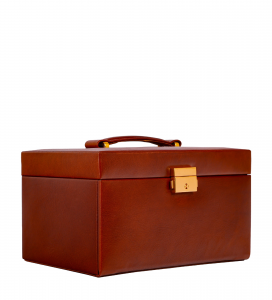 High-end luxury leather jewelry box