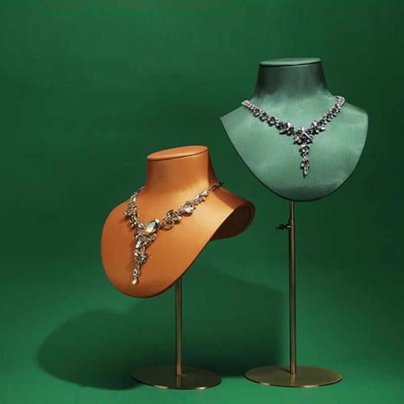 Jewelry Necklace Leather Display Factories Handcrafted Elegance  Custom Leather Showcases Direct from Manufacturer (14)
