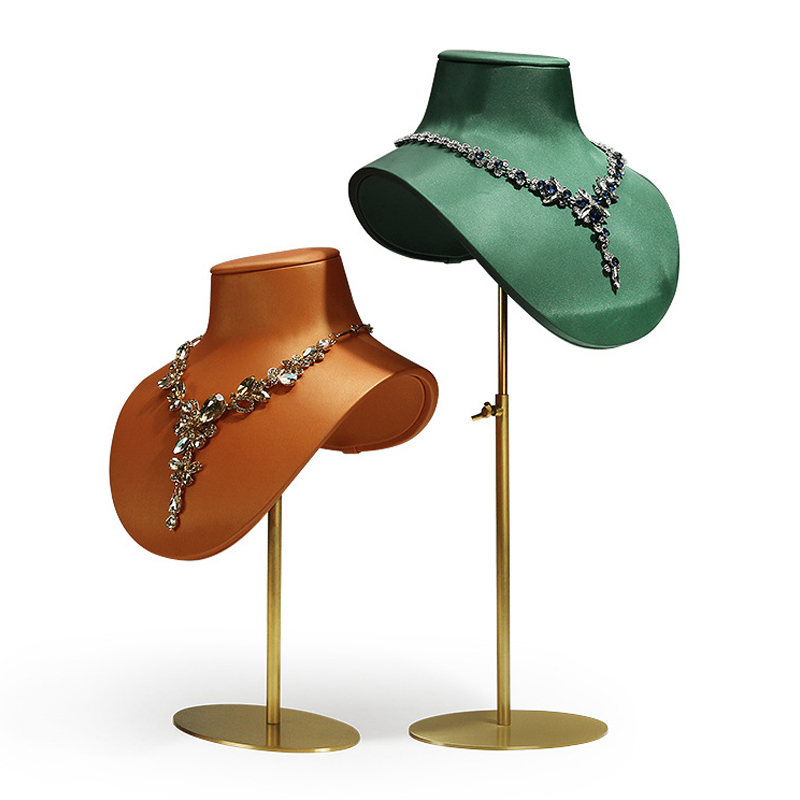 Jewelry Necklace Leather Display Factories Handcrafted Elegance  Custom Leather Showcases Direct from Manufacturer (3)