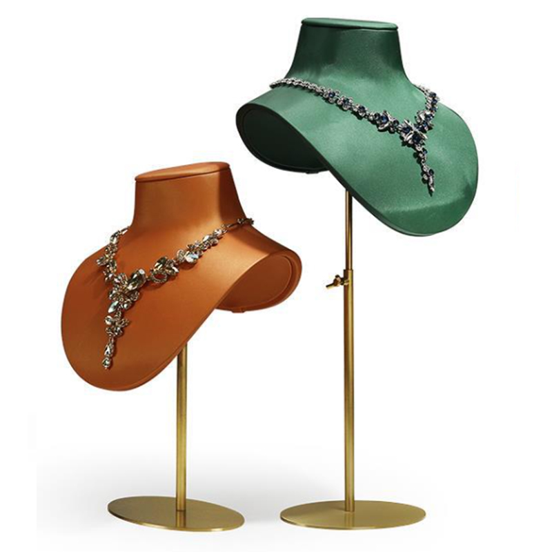 Jewelry Necklace Leather Display Factories Handcrafted Elegance  Custom Leather Showcases Direct from Manufacturer (7)