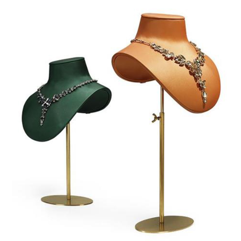 Jewelry Necklace Leather Display Factories Handcrafted Elegance  Custom Leather Showcases Direct from Manufacturer (8)
