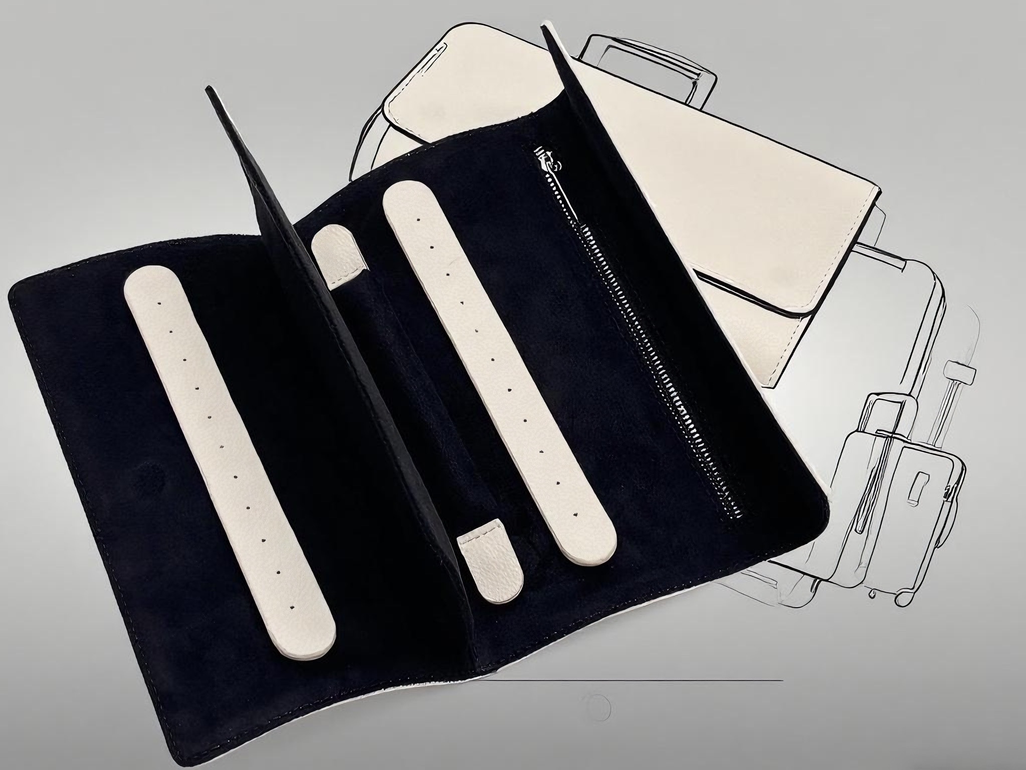 Jewelry roll travel 3