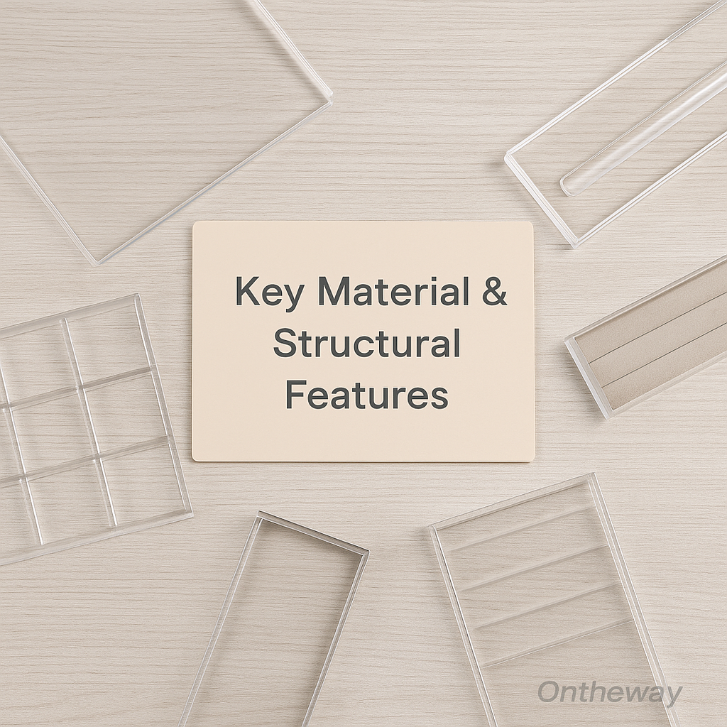 Key Material & Structural Features of Acrylic Jewelry Trays