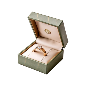 Luxury leather jewelry boxes used for premium brand and gift packaging