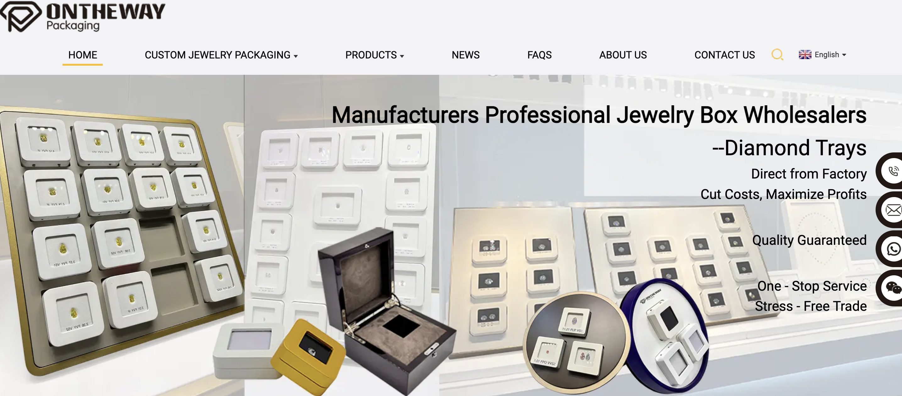 Ontheway Packaging – Trusted Custom PU Leather Jewelry Box Factory