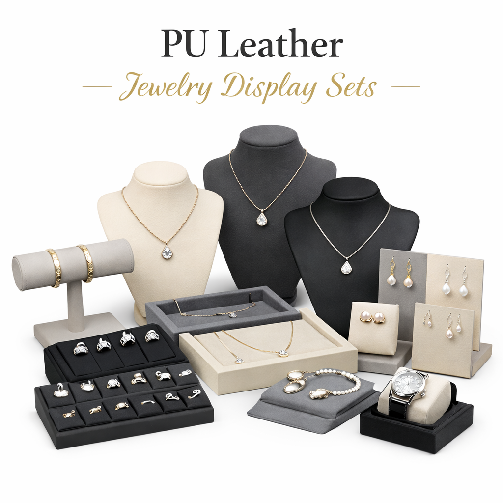 PU Leather Jewelry Display Sets