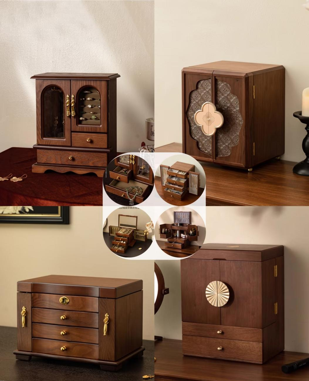 To find a wooden jewelry box you like, you can choose different channels. The advantage of the online platform is its richness, but the offline store has a very strong sense of experience.
