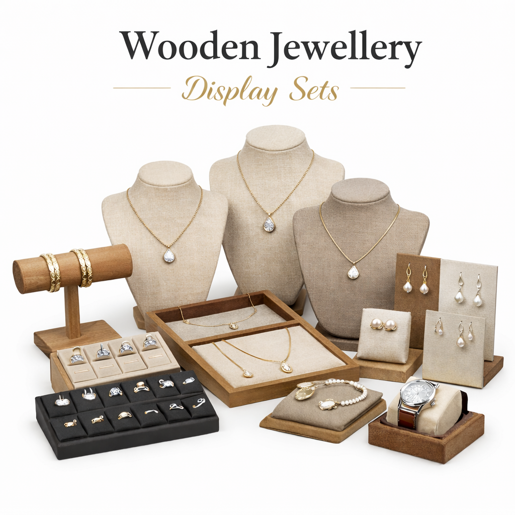 Wooden Jewelry Display Sets