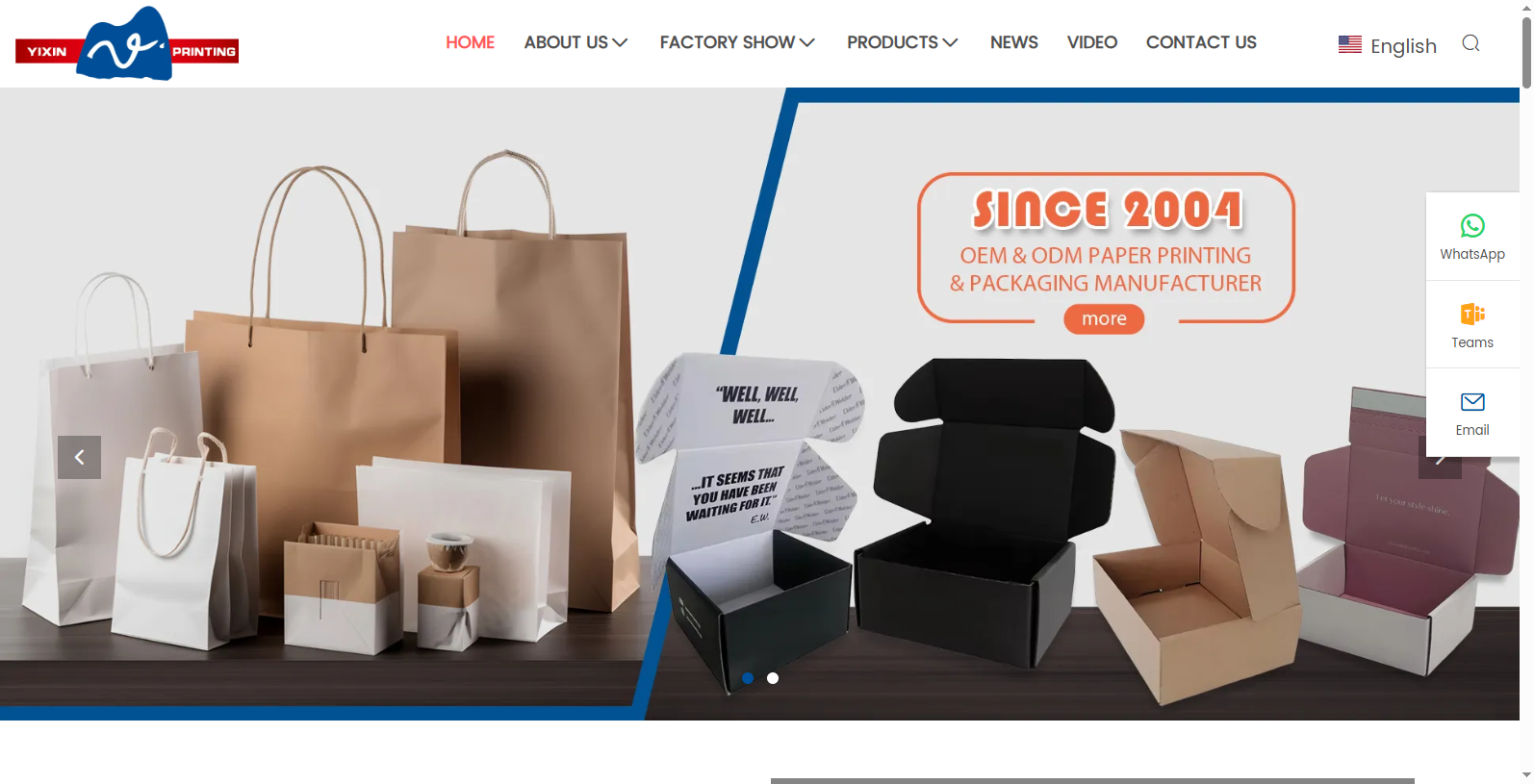 Xiamen Yixin Printing Co., Ltd., better known as XMYIXIN (its offical name), is situated in Xiamen, China. The company was founded in 2004, and currently has over 200 staff working from a 9,000-square-meter facility.