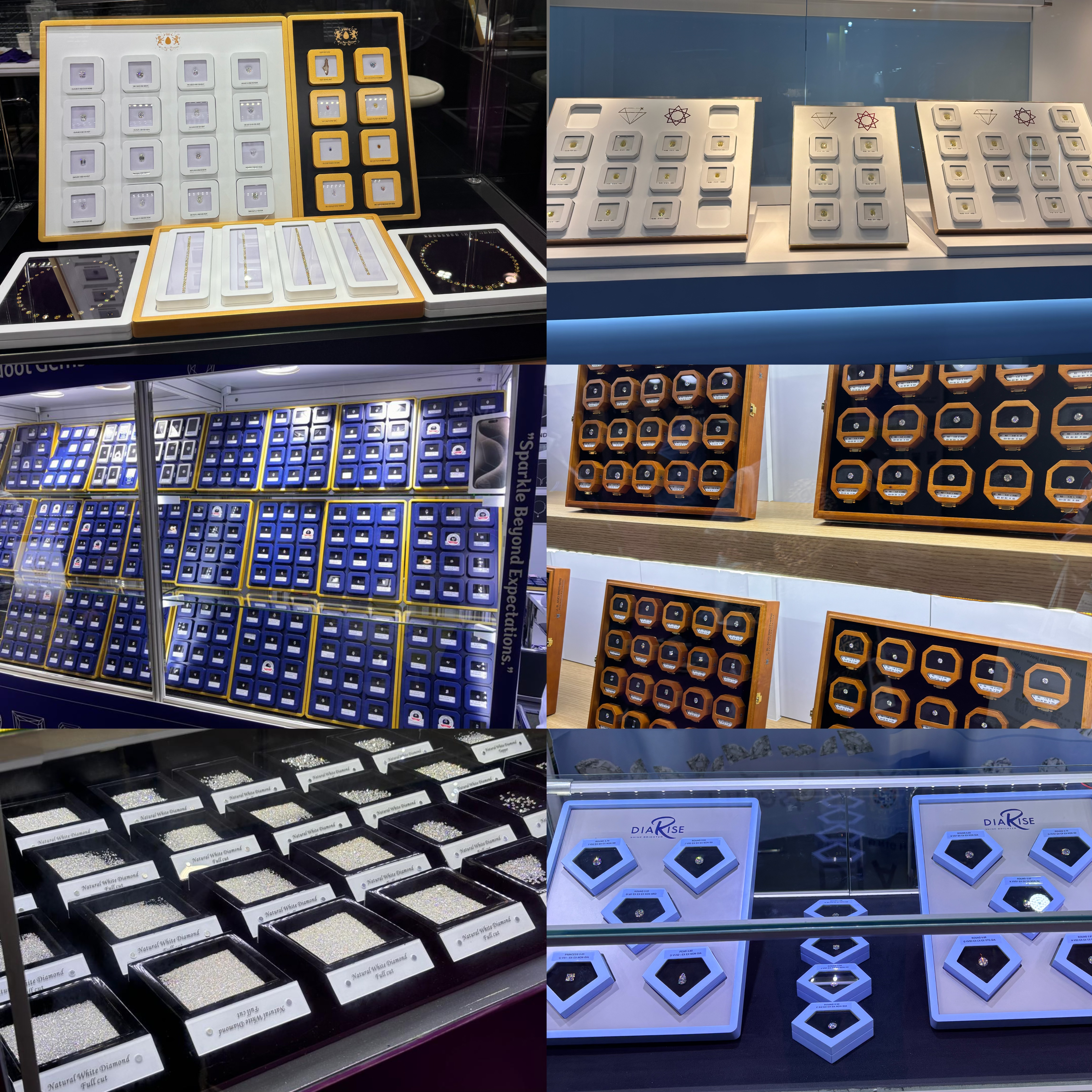 We have over ten years of experience in jewelry packaging and display, and all custom gemstone display boxes are independently manufactured in our own factory.