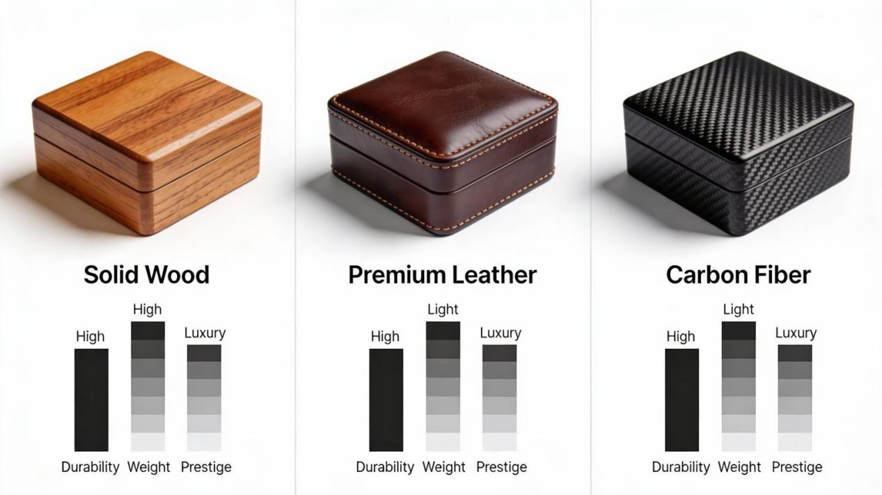 solid wood,premium leather,carbon fiber