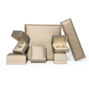 Wholesale custom leather jewelry boxes manufactured for jewelry brands and retailers.
