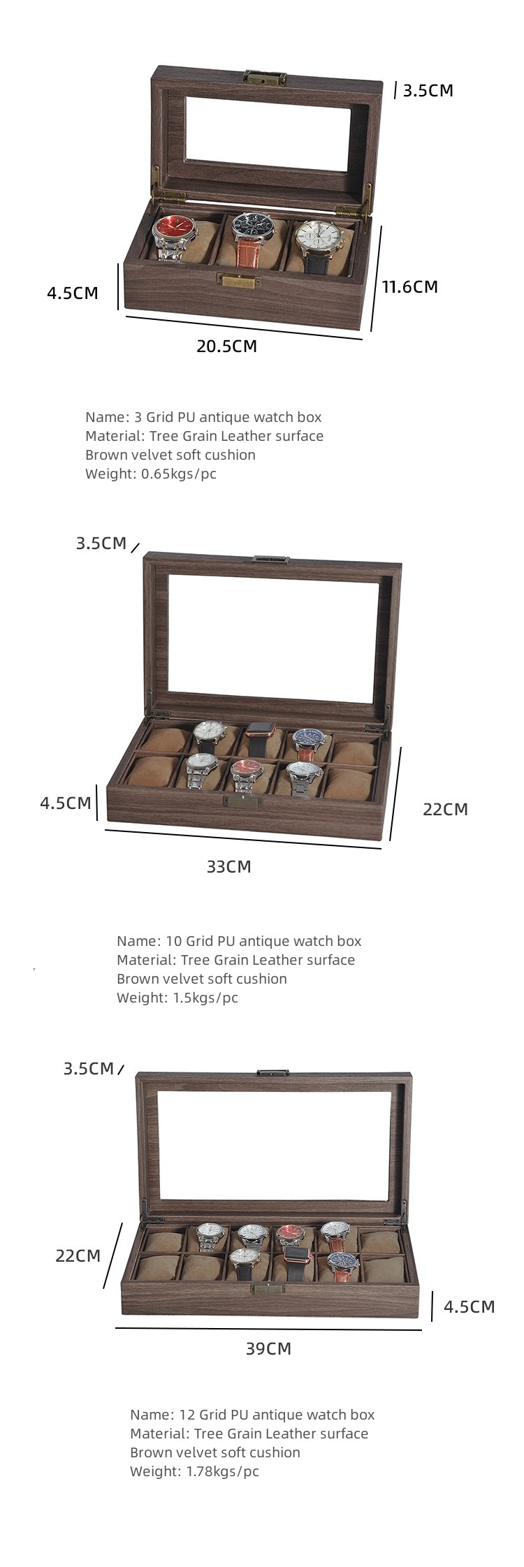 Wood Watch Storage Box China